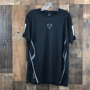 Lsong Black Short Sleeve Shirt Size L